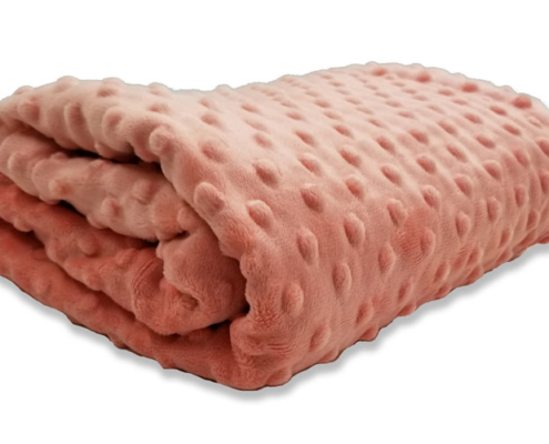 coral baby blanket