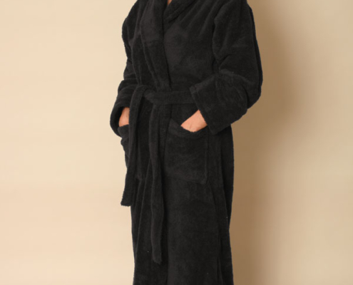 black spa robe