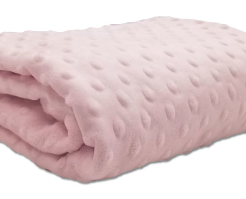 pink baby blanket